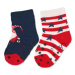 Sterntaler ABS batolecí ponožky Twin Pack Vánoce marine