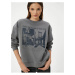 Koton Printed Sweatshirt Comfortable Fit Crew Neck Long Sleeve