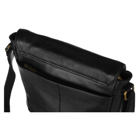Pánské kabelky [DH] Kožená taška PTN 788 NDM BLACK FPrice
