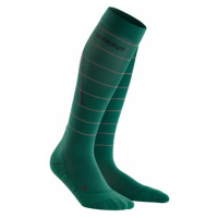 CEP WP50GZ Compression Tall Socks Reflective Green V Běžecké ponožky