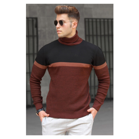 Madmext Black Turtleneck Sweater 5149