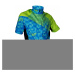 HAVEN Cyklistický dres s krátkým rukávem - SINGLETRAIL KID - modrá/zelená