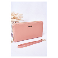 Large Leather Wallet Big Star Pink