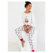 Pyjamas Sensis Panda 3/4 Christmas S-XL ecru 001