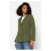 Trendyol Dark Khaki Regular Lined Double-Breasted Woven Blazer Jacket