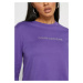 Calvin Klein Calvin Klein dámské fialové tričko s dlouhým rukávem ORGANIC COTTON LONG SLEEVE T-S