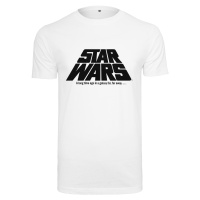 Bílé tričko s originálním logem Star Wars