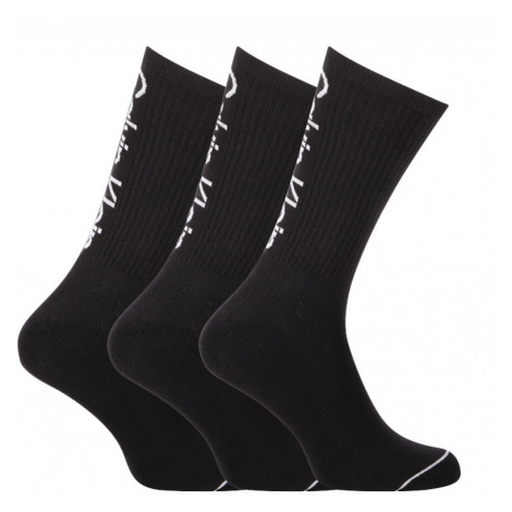 3PACK ponožky Calvin Klein černé (701218725 001)