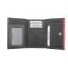 SEGALI Dámská kožená peněženka SG-2100 černo červená
