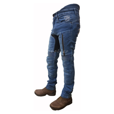 BOLDER 1725 Kalhoty Kevlar jeans stretch modrá