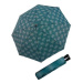 Doppler Fiber Mini Wave - dámský skládací deštník, petrolejová, puntík