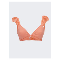 LC Waikiki Women's Plain Ruffle Detailed Bikini Top