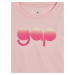 GAP Dětské tričko s retro logem Růžová