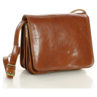 MARCO MAZZINI CAMEL CROSSBODY KABELKA Hnědá