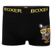 Boxer pánské bavlněné boxerky potisk JM 629 3bal. vícebarevná