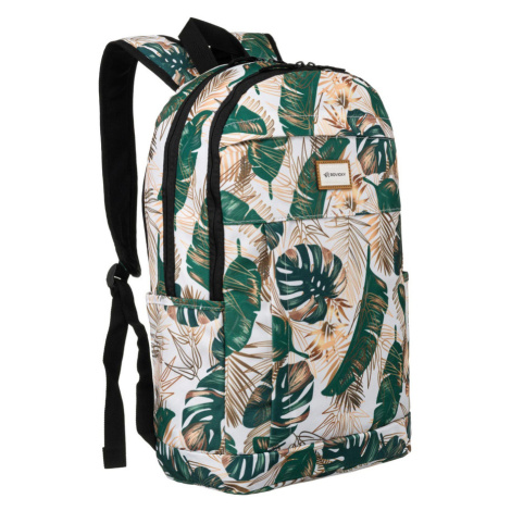 Klasický dámský polyesterový batoh s rostlinným vzorem Rovicky