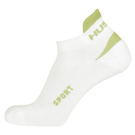 Ponožky HUSKY Sport bílá/sv. zelená L (45-48)