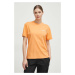 Bavlněné tričko Napapijri S-Faber oranžová barva, NP0A4HOLA641