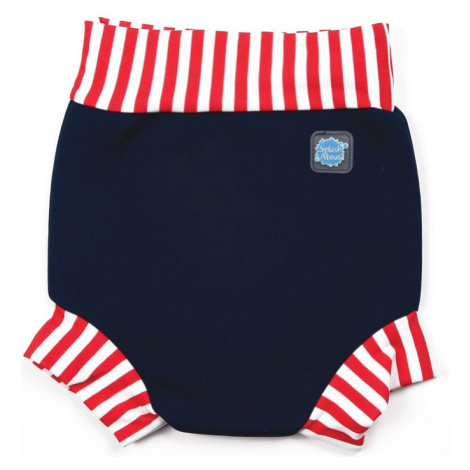 Kojenecké plavky splash about happy nappy navy/red stripe