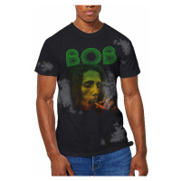 Bob Marley tričko, Smoke Gradient Dip Dye Wash Grey, pánské