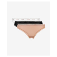 3PACK dámská tanga Calvin Klein vícebarevné