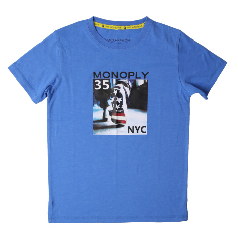 Chlapecké triko - Wolf S2103, modrá Barva: Modrá