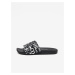Černé pánské vzorované pantofle Versace Jeans Couture Fondo Slide