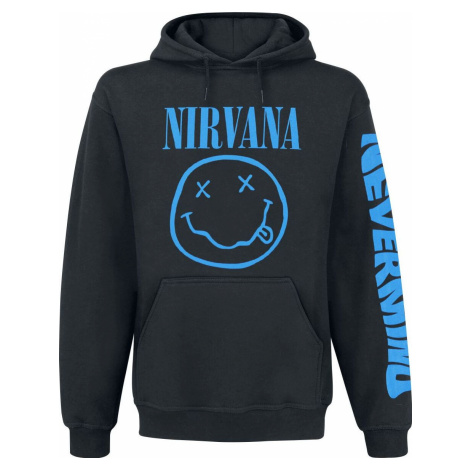 Nirvana Nevermind Smile Mikina s kapucí černá