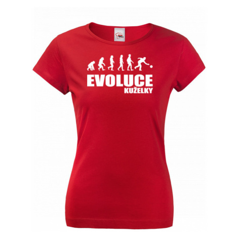 Vtipné tričko s potiskem pro kuželkáře - Evoluce kuželky BezvaTriko