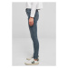 Ladies Mid Waist Skinny Jeans - midstone washed