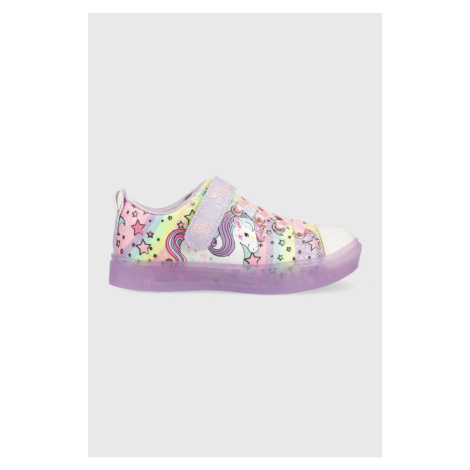 Dětské tenisky Skechers Twinkle Sparks Ice Unicorn fialová barva