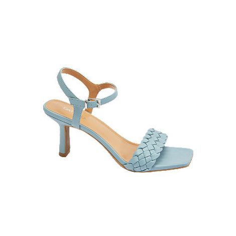 Světle modré sandály na podpatku Catwalk | Modio.cz