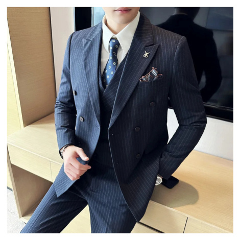 Trojdílný oblek 3v1 sako, vesta a kalhoty JF454 JFC FASHION