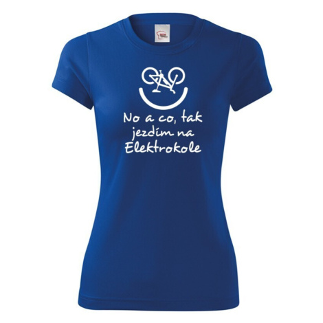 Originální dámské tričko Elektrokolo BezvaTriko