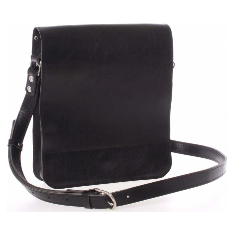 Kabea Černá luxusní kožená taška přes rameno Luxor Černá