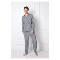 Pánské pyžamo Ellis šedé - Aruelle