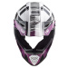 Moto přilba LS2 MX437 Fast Evo XCode Gloss White Violet