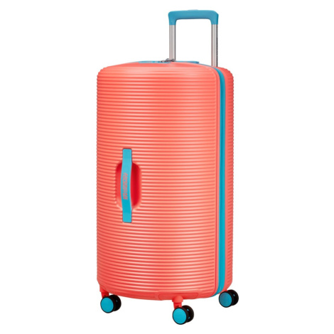 American Tourister ROLLIO Spinner 75cm Růžový Coral Pink rozšiřitelný