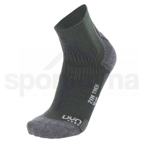 Pánské ponožky UYN TREKKING 2IN LOW CUT SOCKS - zelená /47