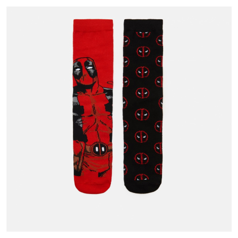 Cropp - Sada 2 párů ponožek Marvel - Červená
