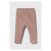 Kojenecké kalhoty zippy růžová barva, hladké