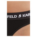 Tanga Karl Lagerfeld 3-pack černá barva, 246W2113