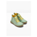 Bonprix BPC SELECTION kožené kotníčkové boty Barva: Zelená