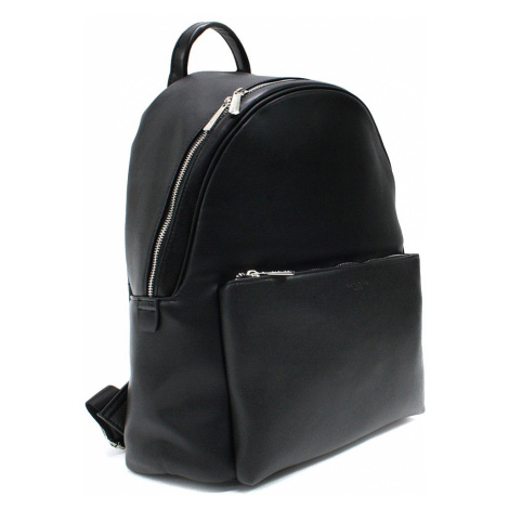 Černý větší moderní zipový batoh s kapsou Yaman David Jones