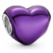 Pandora Romantický korálek Fialové srdce 799291C01