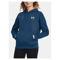 Under Armour Mikina Essential Fleece Hoodie-BLU - Dámské