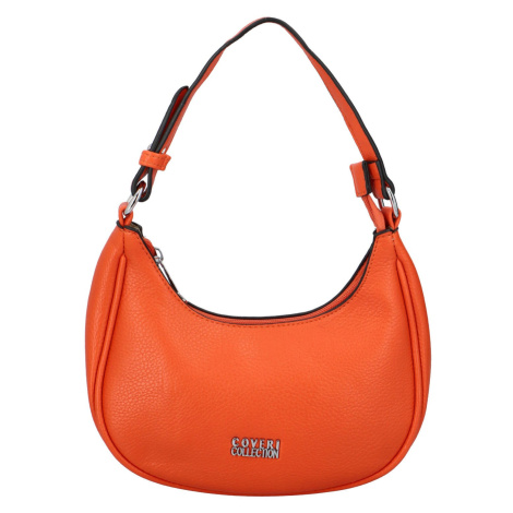 Jednoduchá dámská koženková kabelka přes rameno Alika, oranžová Coveri