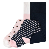 lupilu® Dívčí punčochové kalhoty s BIO bavlnou (růžová / tmavě šedá)