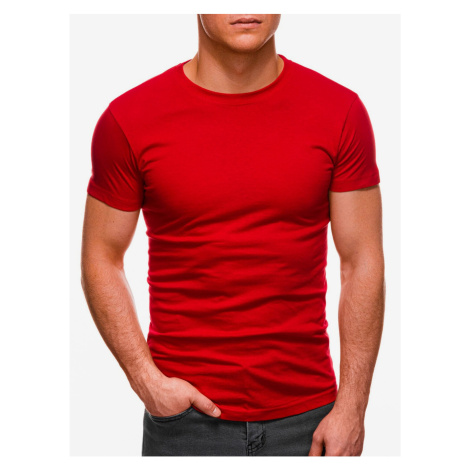 Červené pánské basic tričko Edoti