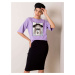 Fialové dámské tričko s motivem Dívky -purple Fialová